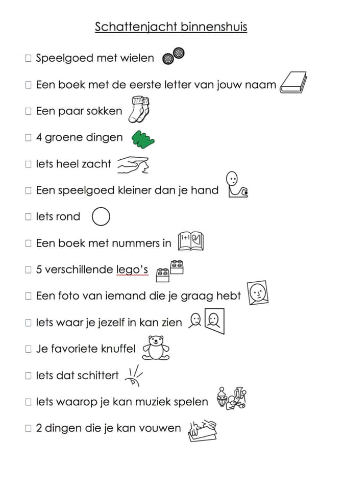 Ga op schattenjacht binnenshuis